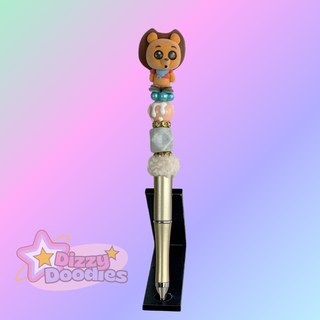 Rodeo Bear | Beaded Figure Pen