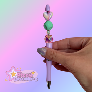 Heartspun | Beaded Fidget Focal Pen