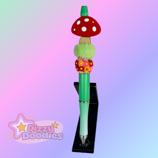 Mushroom Garden | Beaded Focal Pen