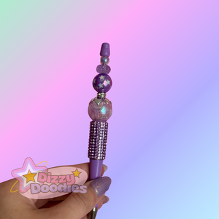 Lavender Haze | Beaded Focal Pen