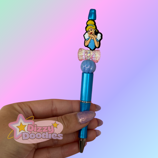 Glass Slipper Princess | Beaded Focal Pen