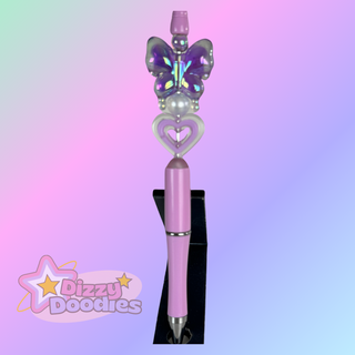 Butterfly Fly Away | Beaded Fidget Pen