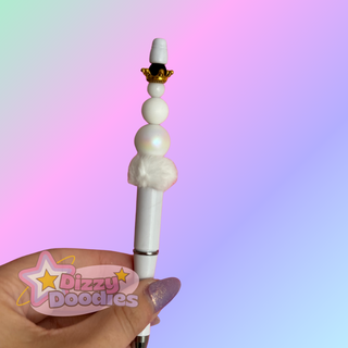 King Snowman | Bry Guy Exclusive Beaded Focal Pen