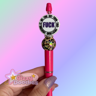 F*ck Slogan | Beaded Focal Pen