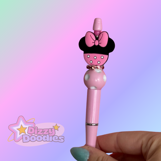 Miss Mouse | Beaded Focal Pen