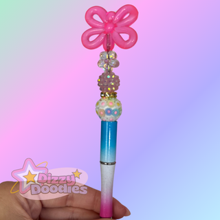 Balloon Butterfly | Beaded Focal Pen