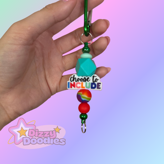 Choose to Include | Beaded Silicone Keychain